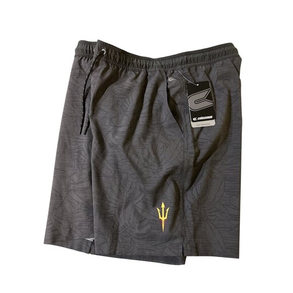 Arizona State Sun Devils Gray Large Swim Shorts Colosseum Beach Vaca Mens Large - Picture 1 of 6